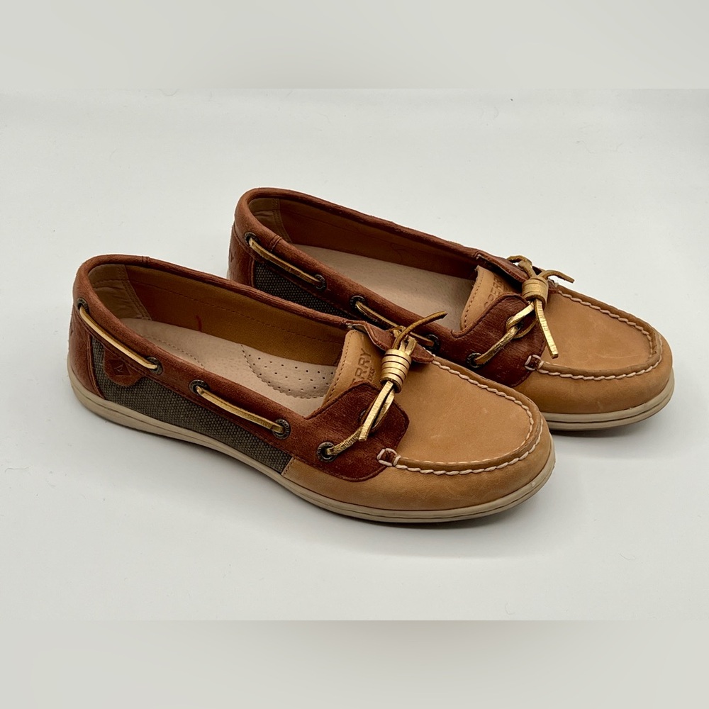 Sperry | Women's Tan and Brown Boat Shoes | Size 8